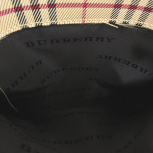 美品 バーバリー キャンバス レザーノバチェック ブラウン 茶色 ベージュ ショルダーバッグ 1724【中古】BURBERRY