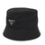 美品 プラダ Re-Nylon バケットハット Lサイズ トライアングルロゴ 2HC137 ナイロン ブラック 帽子 黒 1725【中古】PRADA