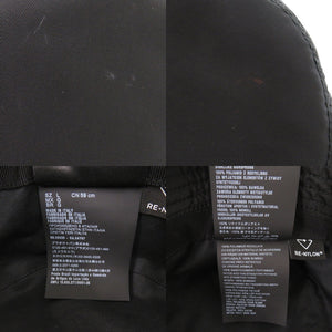 美品 プラダ Re-Nylon バケットハット Lサイズ トライアングルロゴ 2HC137 ナイロン ブラック 帽子 黒 1725【中古】PRADA