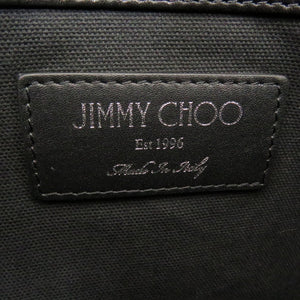 美品 ジミーチュウ スタースタッズ ナイロン/レザー ブラック リュックサック ナップサック バッグ 1734【中古】JIMMY CHOO