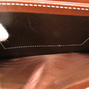 未使用 ハンティングワールド レザー/キャンバス カーキ 長財布 1764【中古】HUNTING WORLD