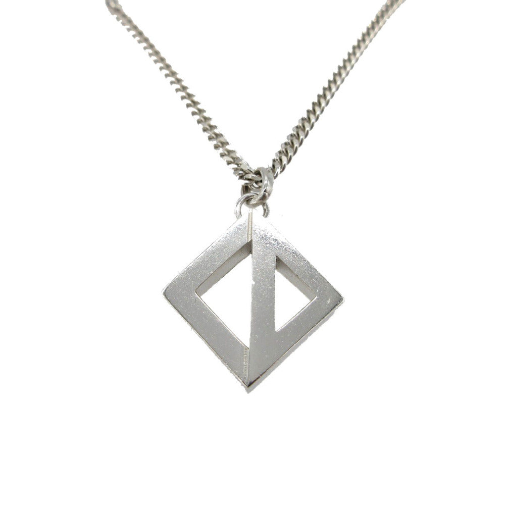 美品 ディオール DIAMOND CDロゴ ネックレス シルバー925 シルバー 1768【中古】Dior