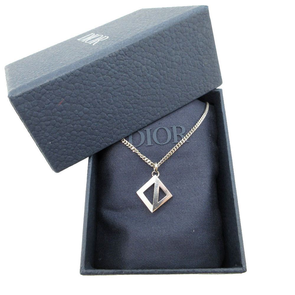 美品 ディオール DIAMOND CDロゴ ネックレス シルバー925 シルバー 1768【中古】Dior