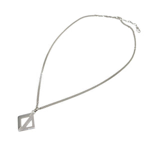 美品 ディオール DIAMOND CDロゴ ネックレス シルバー925 シルバー 1768【中古】Dior