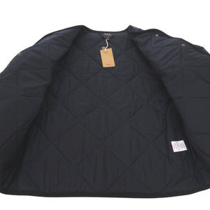 新品同様 アーペーセー キルティングジャケット COETZ F02768 IAJ 40サイズ コットン マリン 1793 A.P.C.