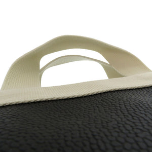 未使用 エルベシャプリエ リュクス舟形トート レザー コットンキャンバス ブラック ホワイト 黒 白 トートバッグ 1794【中古】Herve Chapelier