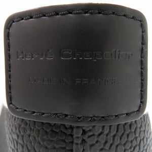 未使用 エルベシャプリエ リュクス舟形トート レザー コットンキャンバス ブラック ホワイト 黒 白 トートバッグ 1794【中古】Herve Chapelier