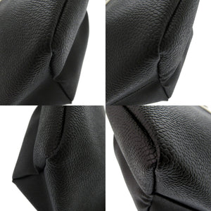 未使用 エルベシャプリエ リュクス舟形トート レザー コットンキャンバス ブラック ホワイト 黒 白 トートバッグ 1794【中古】Herve Chapelier