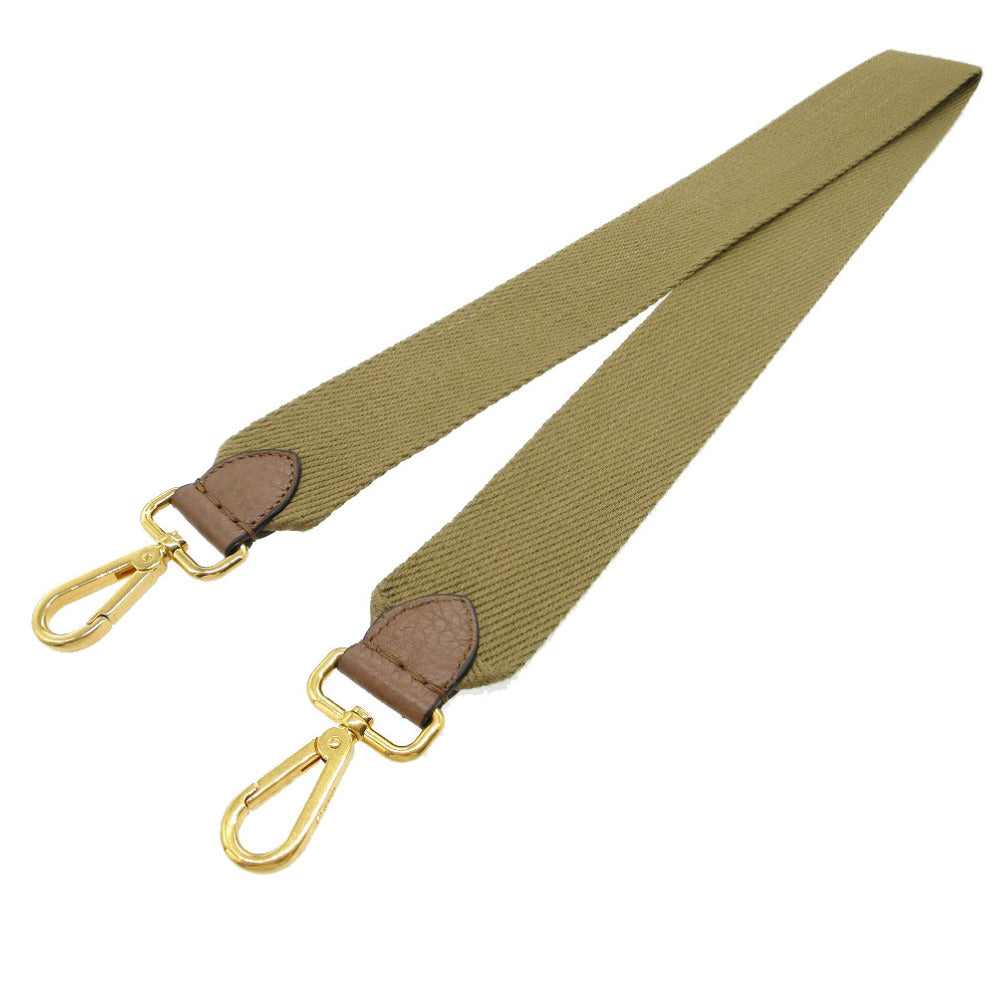 美品 フェンディ ショルダーストラップ キャンバス/レザー カーキ 1803【中古】FENDI