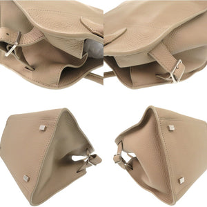 未使用品  マルゴー12 SOFT MARGAUX 12 ハンドバッグ ショルダーバッグ W1586 L133 レザー グレー 1880【中古】THE ROW