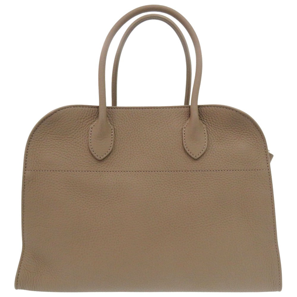 未使用品  マルゴー12 SOFT MARGAUX 12 ハンドバッグ ショルダーバッグ W1586 L133 レザー グレー 1880【中古】THE ROW