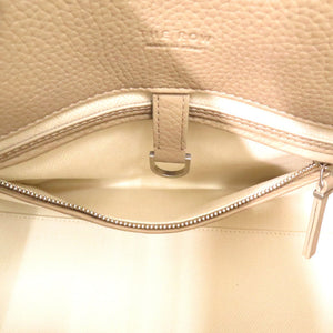 未使用品  マルゴー12 SOFT MARGAUX 12 ハンドバッグ ショルダーバッグ W1586 L133 レザー グレー 1880【中古】THE ROW