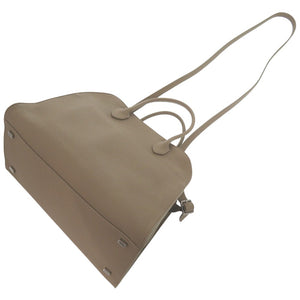 未使用品  マルゴー12 SOFT MARGAUX 12 ハンドバッグ ショルダーバッグ W1586 L133 レザー グレー 1880【中古】THE ROW