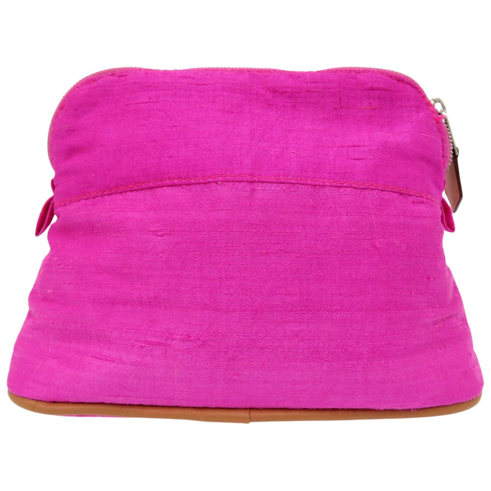 美品 エルメス ボリードポーチ 16 PM シルク ローズピヴォワンヌ 0101【中古】HERMES