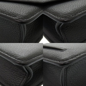 マルベリー ダーリー SMALL DARLEY RL5004 205 レザー ブラック ショルダーバッグ 黒 0120【中古】MULBERRY