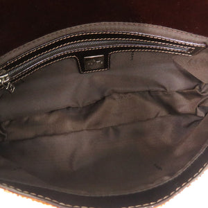 フェンディ バゲットバッグ ビーズ 2454/26424/008 レザー/ビーズ ベージュ ハンドバッグ 0131【中古】FENDI