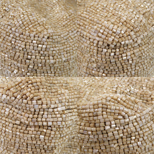 フェンディ バゲットバッグ ビーズ 2454/26424/008 レザー/ビーズ ベージュ ハンドバッグ 0131【中古】FENDI