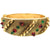 美品 シャネル ヴィンテージ バングル メタル BANGLE 486 ゴールド ラインストーン 0160【中古】CHANEL