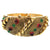 美品 シャネル ヴィンテージ バングル メタル BANGLE 486 ゴールド ラインストーン 0160【中古】CHANEL