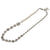新品同様 シャネル コスチュームパール クリスタル ネックレス チョーカー NECKLACE B23S ABA625 メタル シルバー 0164【中古】CHANEL