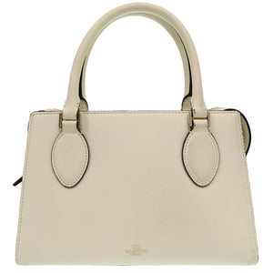 美品 ヴァレンティノ ガラヴァーニ Vスリング 2WAY ハンドバッグ レザー アイボリー 0250【中古】Valentino Garavani