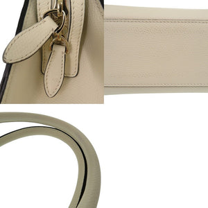 美品 ヴァレンティノ ガラヴァーニ Vスリング 2WAY ハンドバッグ レザー アイボリー 0250【中古】Valentino Garavani