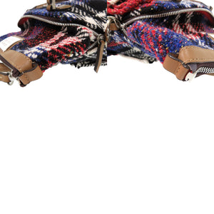 美品 メゾン マルジェラ 5AC バッグ チェック柄 フリンジ ショルダーバッグ ハンドバッグ S61WD0021 レザー マルチカラー 0268【中古】Maison Margiela