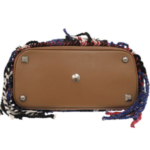 美品 メゾン マルジェラ 5AC バッグ チェック柄 フリンジ ショルダーバッグ ハンドバッグ S61WD0021 レザー マルチカラー 0268【中古】Maison Margiela