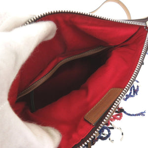 美品 メゾン マルジェラ 5AC バッグ チェック柄 フリンジ ショルダーバッグ ハンドバッグ S61WD0021 レザー マルチカラー 0268【中古】Maison Margiela