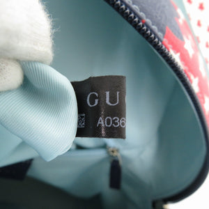 新品同様 グッチ チルドレンズ ストロベリー スター プリント バックパック 271327 リュック デイパック ナイロンキャンバス 0312【中古】GUCCI