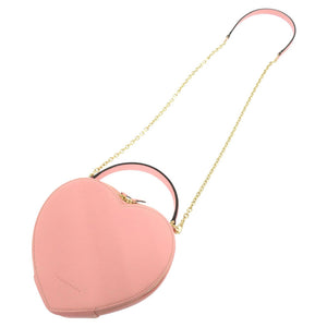 新品同様 ボナベンチュラ アリア ハートバッグ シュリンクレザー サクラピンク 2wayハンドバッグ 0315【中古】BONAVENTURA