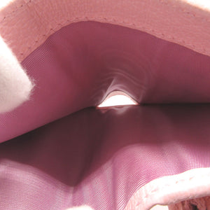 新品同様 グッチ フローラ 577347 コンパクトウォレット キャンバス レザー ピンク 2つ折り財布 財布 0341【中古】GUCCI