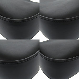 新品同様 ザ ロウ ハーフムーン レザー ブラック ハンドバッグ 黒 0378 【中古】 THE ROW