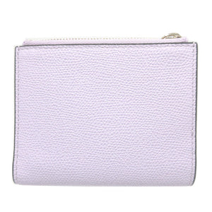 未使用 ヴァレクストラ SGNL0008028 レザー パープル 紫 2つ折り財布 財布 0393【中古】Valextra