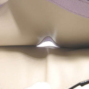 未使用 ヴァレクストラ SGNL0008028 レザー パープル 紫 2つ折り財布 財布 0393【中古】Valextra