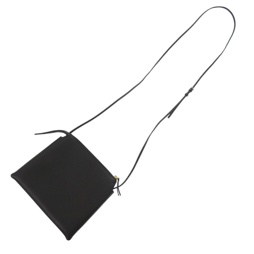 美品 ザ ロウ ヌ ミニ バッグ W1236 レザー ブラック ショルダーバッグ 黒 0443【中古】THE ROW