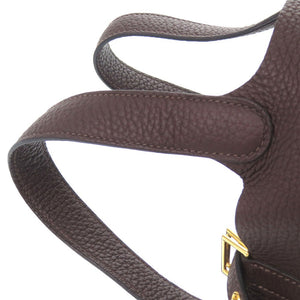 新品同様 エルメス ピコタンロックPM トリヨンクレマンス ルージュセリエ Z刻印(2021年製) ハンドバッグ 茶 0450 【中古】 HERMES