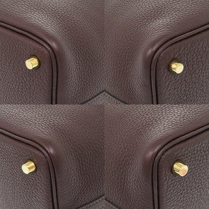 新品同様 エルメス ピコタンロックPM トリヨンクレマンス ルージュセリエ Z刻印(2021年製) ハンドバッグ 茶 0450 【中古】 HERMES