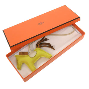 美品 エルメス ロデオPM  アニョーミロ ライム セサミ クレ Y刻印(2020年製) バッグチャーム キーホルダー 0470 【中古】 HERMES