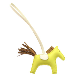 美品 エルメス ロデオPM  アニョーミロ ライム セサミ クレ Y刻印(2020年製) バッグチャーム キーホルダー 0470 【中古】 HERMES