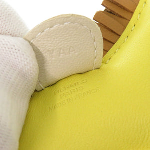 美品 エルメス ロデオPM  アニョーミロ ライム セサミ クレ Y刻印(2020年製) バッグチャーム キーホルダー 0470 【中古】 HERMES