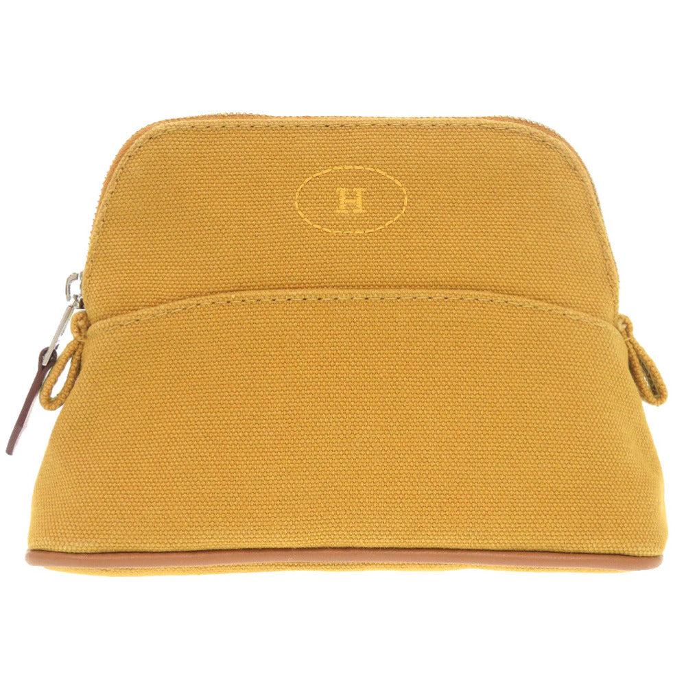 新品同様 エルメス ボリードポーチ 16 ミニミニ ポーチ シルク オークル バッグ 0475【中古】HERMES