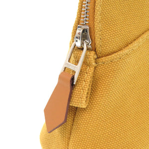 新品同様 エルメス ボリードポーチ 16 ミニミニ ポーチ シルク オークル バッグ 0475【中古】HERMES