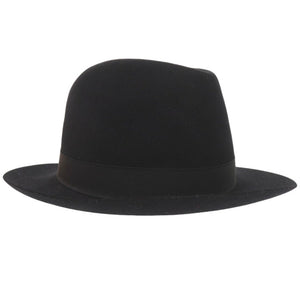 美品 エルメス ウール ハット 58サイズ 黒 帽子 ブラック 0477【中古】HERMES