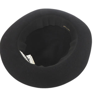 美品 エルメス ウール ハット 58サイズ 黒 帽子 ブラック 0477【中古】HERMES