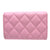 美品 シャネル マトラッセ ココマーク キャビアスキン AP3187 ランダムシール ピンク カードケース 0485【中古】CHANEL
