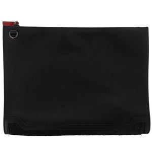 クリスチャンルブタン スカイポーチ 3185202 レザー/スパンコール ブラック ショルダーバッグ 黒 0500【中古】Christian Louboutin