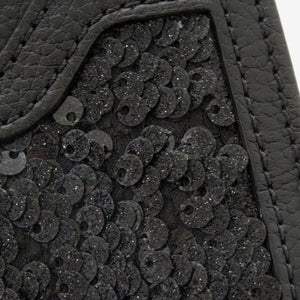 クリスチャンルブタン スカイポーチ 3185202 レザー/スパンコール ブラック ショルダーバッグ 黒 0500【中古】Christian Louboutin