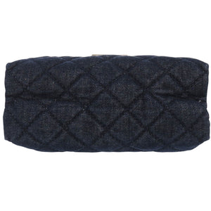 美品 ステラマッカートニー キルティングデニム フェイクシアリング 2WAY チェーンショルダーバッグ ムートン ボア 391924 W9858 F16 495151 01 コットン ネイビー 0501【中古】Stella McCartney