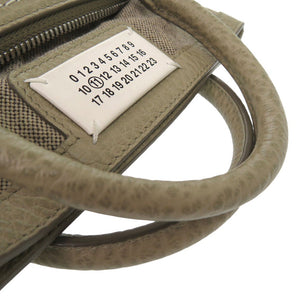 新品同様 メゾン マルジェラ 5AC マイクロ 2WAY ショルダーバッグ  S56WD0081 レザー カーキ 0502【中古】Maison Margiela